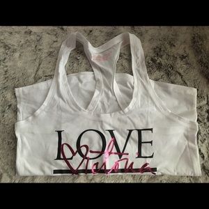 Racerback tank Sz XS/S white VS